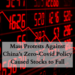 Mass Protests Against China’s Zero-Covid Policy Caused Stocks to Fall